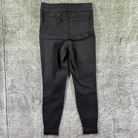 Spanx Denim High Waist Ankle Skinny Jeans Size M Black - Picture 10 of 11